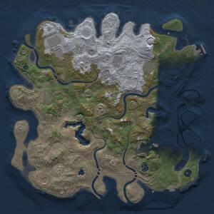 Thumbnail Rust Map: Procedural Map, Size: 4250, Seed: 1596134397, 16 Monuments