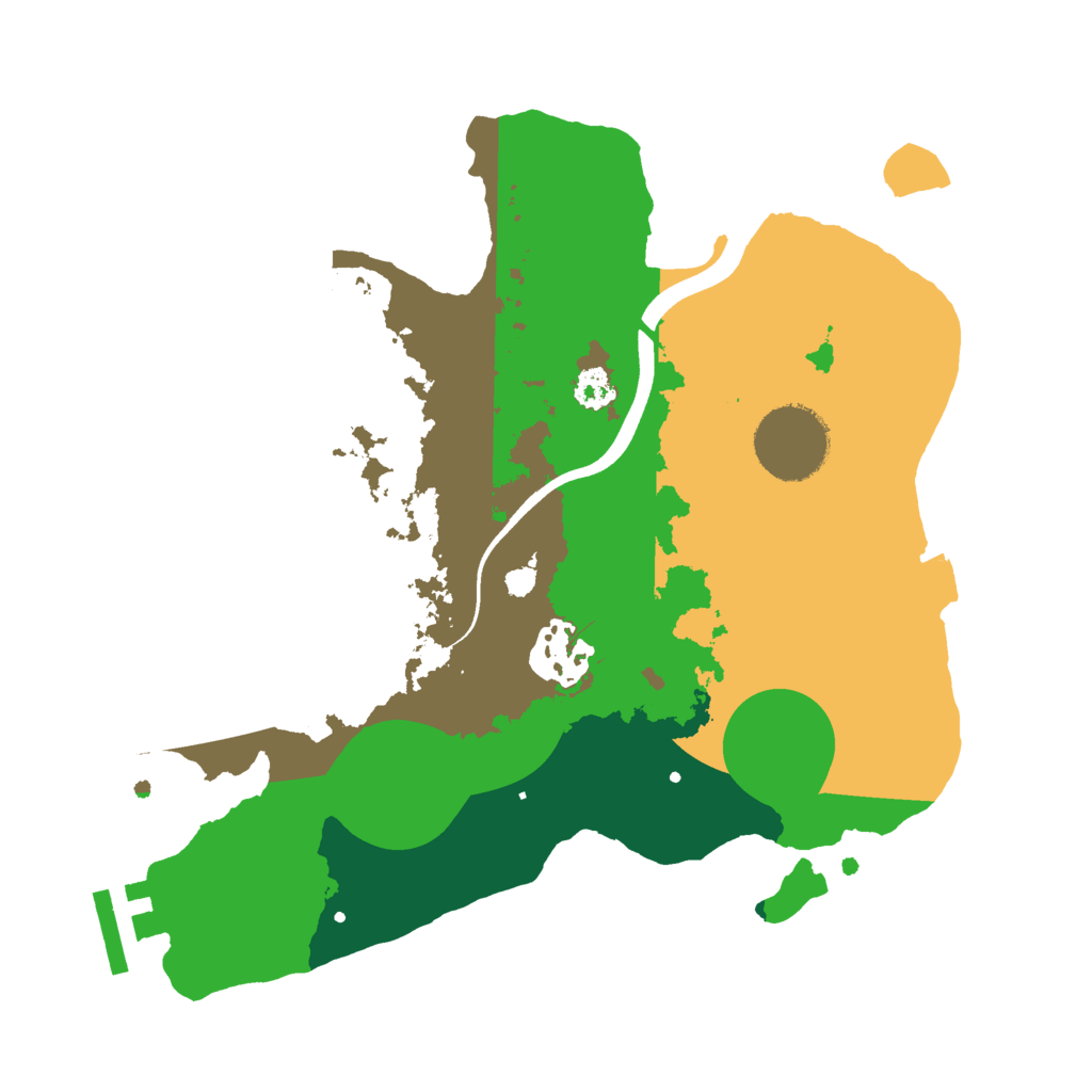 Biome Rust Map: Procedural Map, Size: 2600, Seed: 117393840