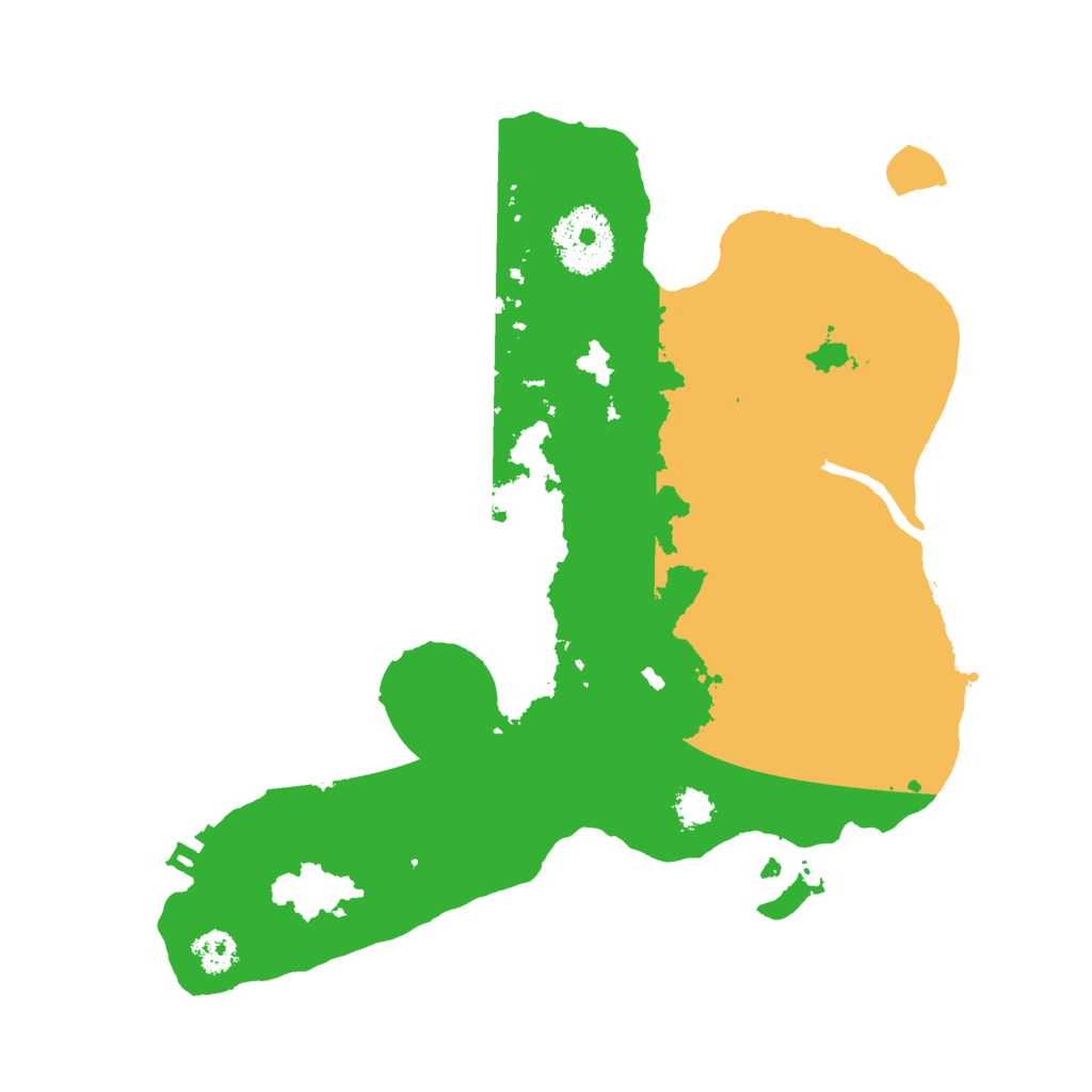 Biome Rust Map: Procedural Map, Size: 2600, Seed: 117393840