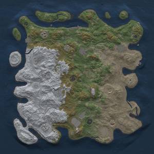 Thumbnail Rust Map: Procedural Map, Size: 4250, Seed: 1651523978, 19 Monuments