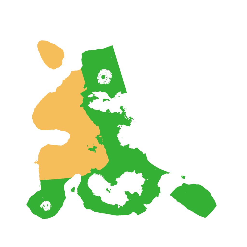 Biome Rust Map: Procedural Map, Size: 2500, Seed: 7415