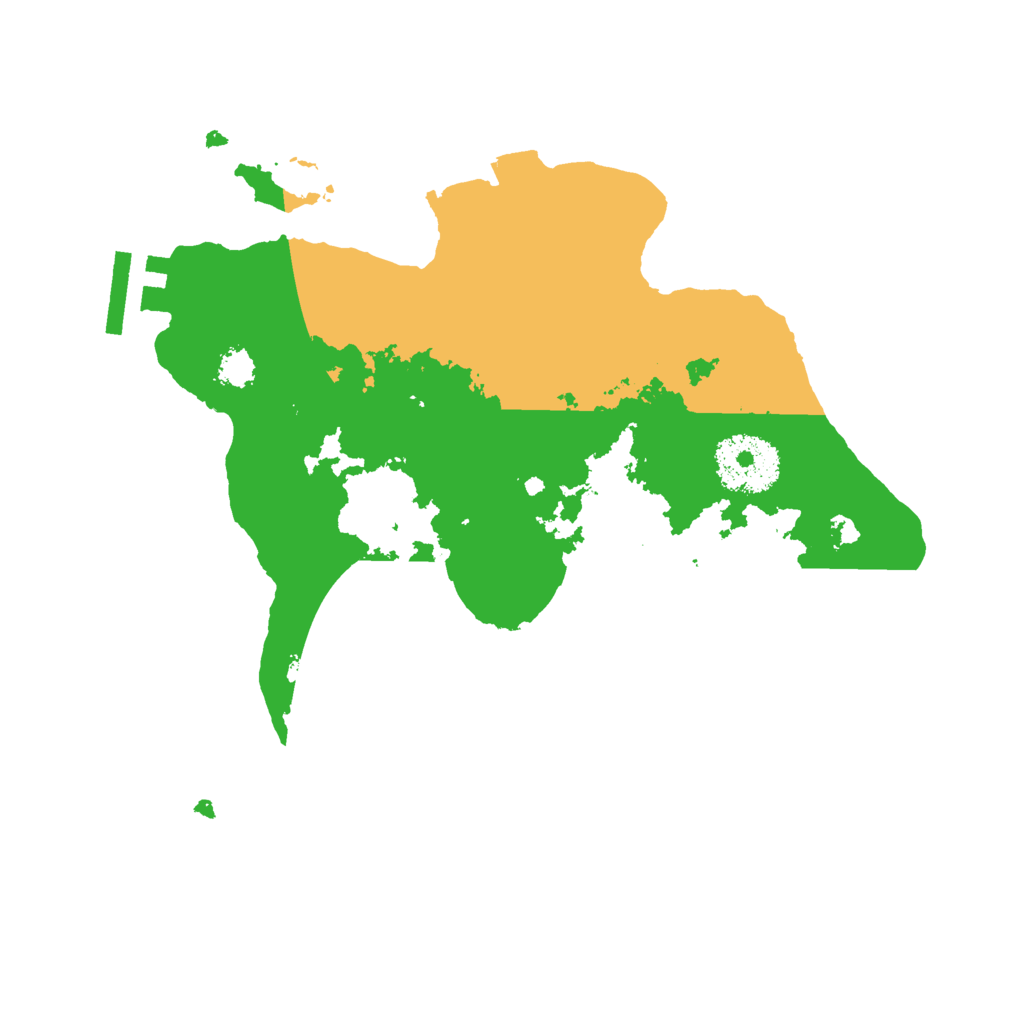 Biome Rust Map: Procedural Map, Size: 2500, Seed: 1888558959