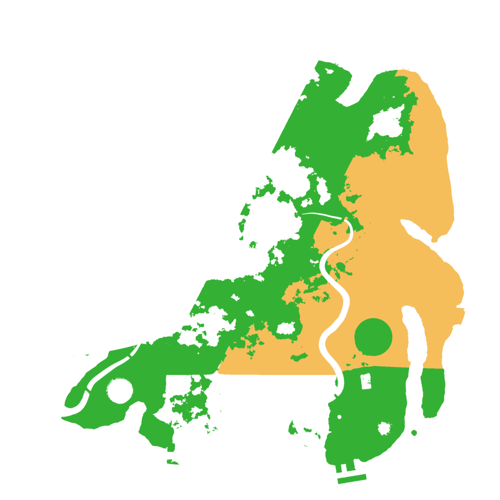Biome Rust Map: Procedural Map, Size: 3500, Seed: 1606080604
