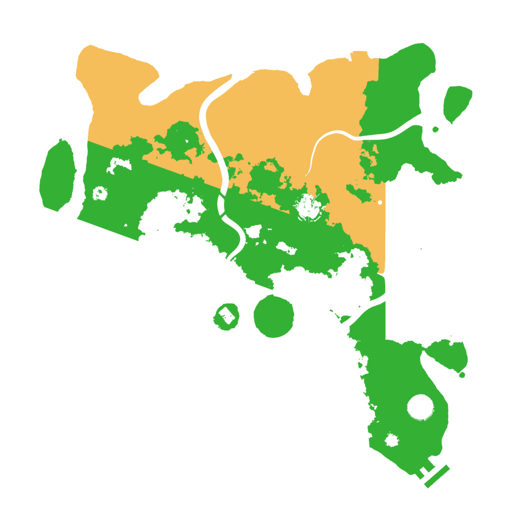Biome Rust Map: Procedural Map, Size: 3500, Seed: 1260298598