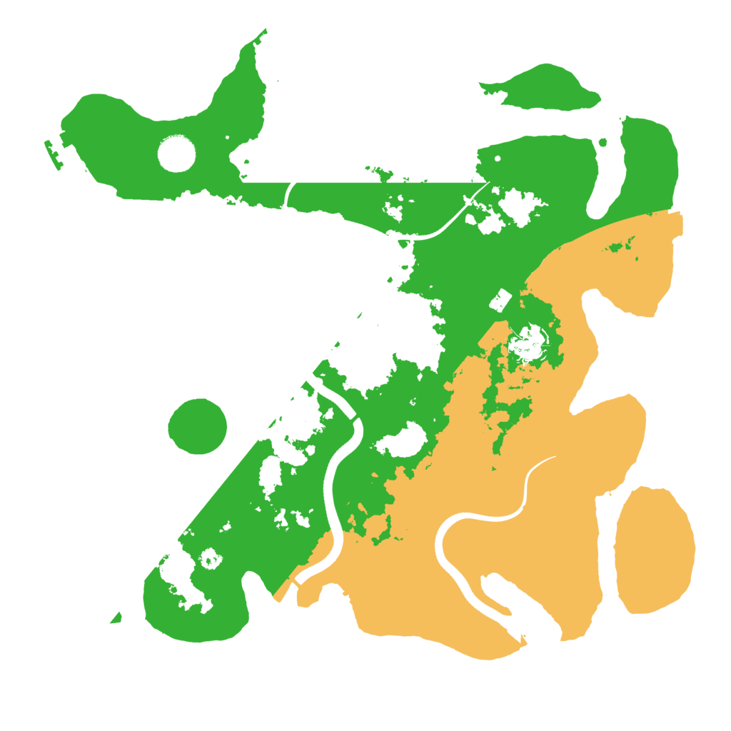 Biome Rust Map: Procedural Map, Size: 3500, Seed: 15268