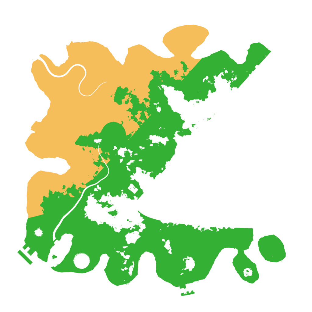 Biome Rust Map: Procedural Map, Size: 3500, Seed: 585941