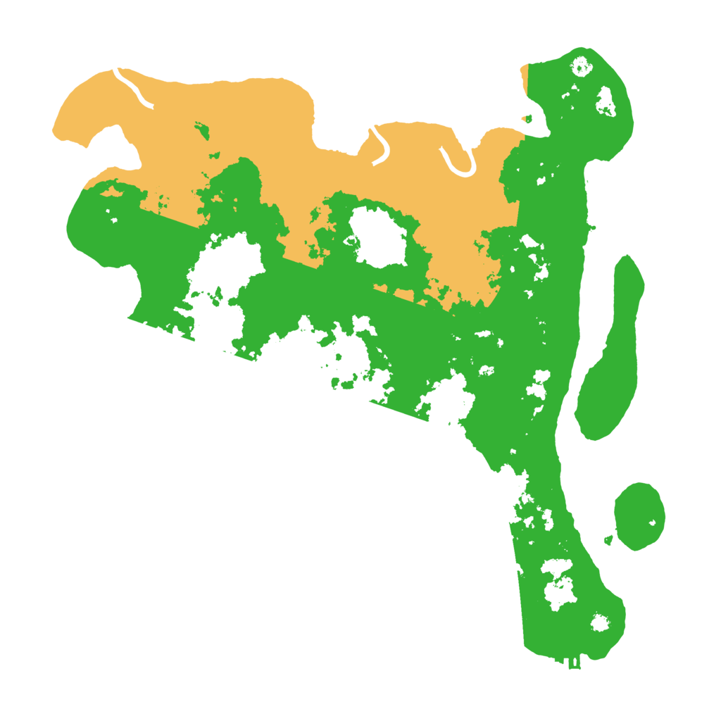 Biome Rust Map: Procedural Map, Size: 3700, Seed: 195769