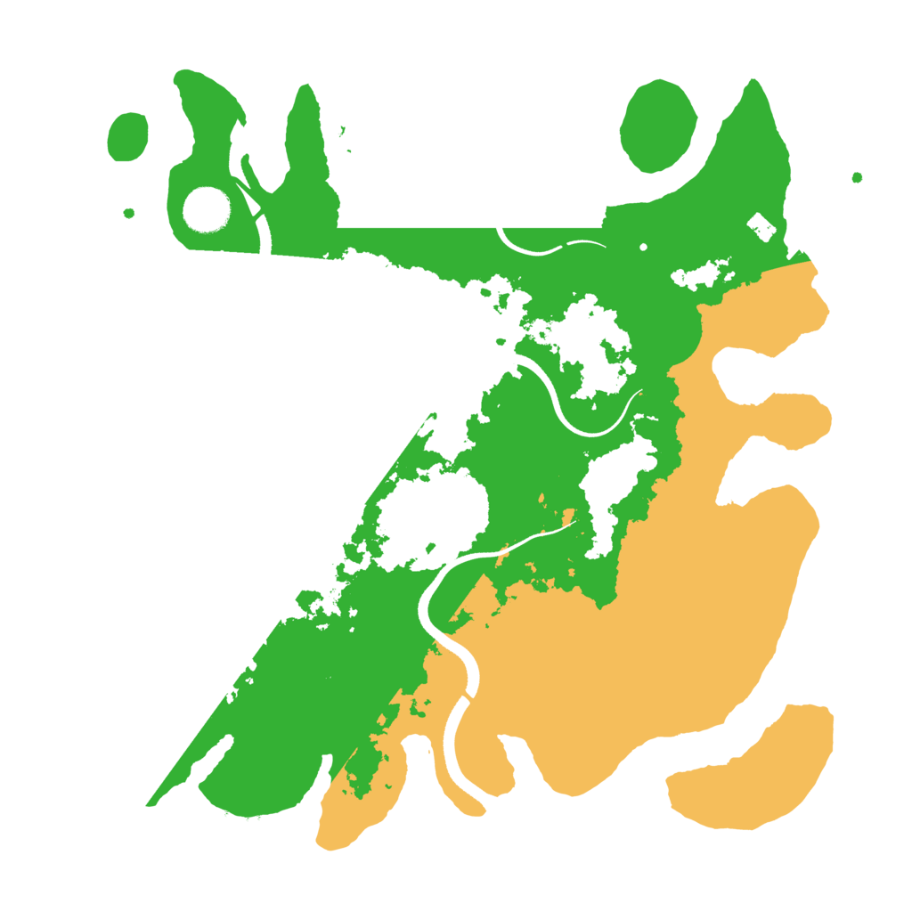 Biome Rust Map: Procedural Map, Size: 3500, Seed: 1258169985