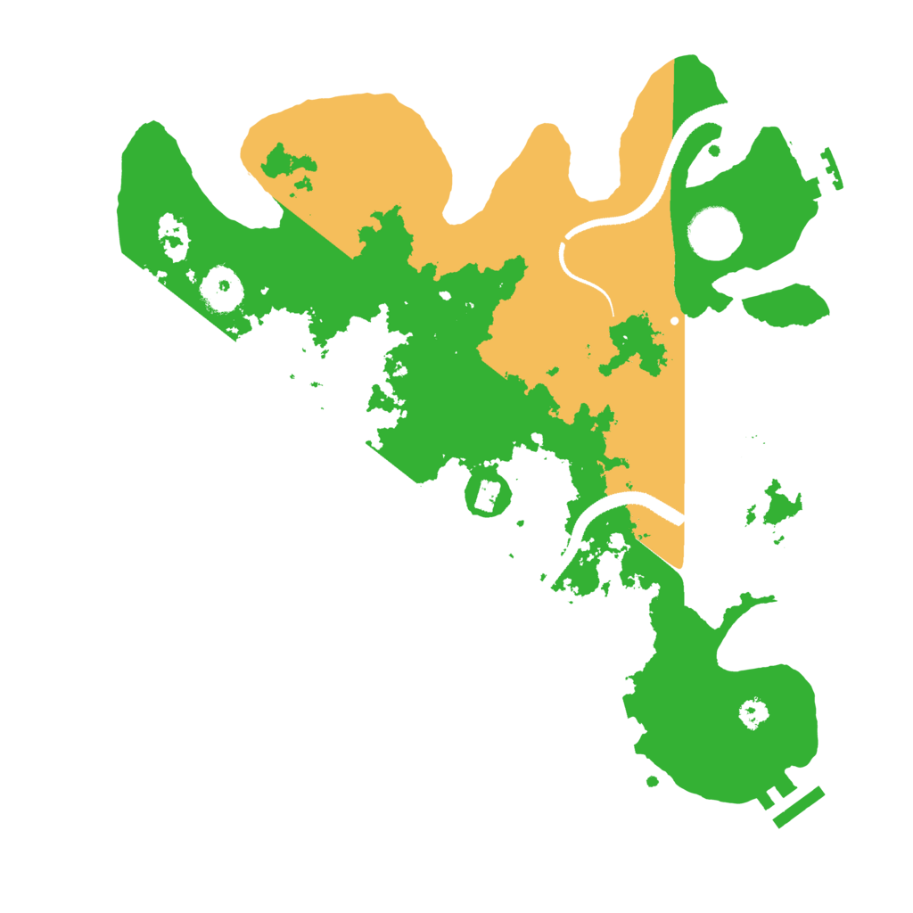Biome Rust Map: Procedural Map, Size: 3200, Seed: 2456965