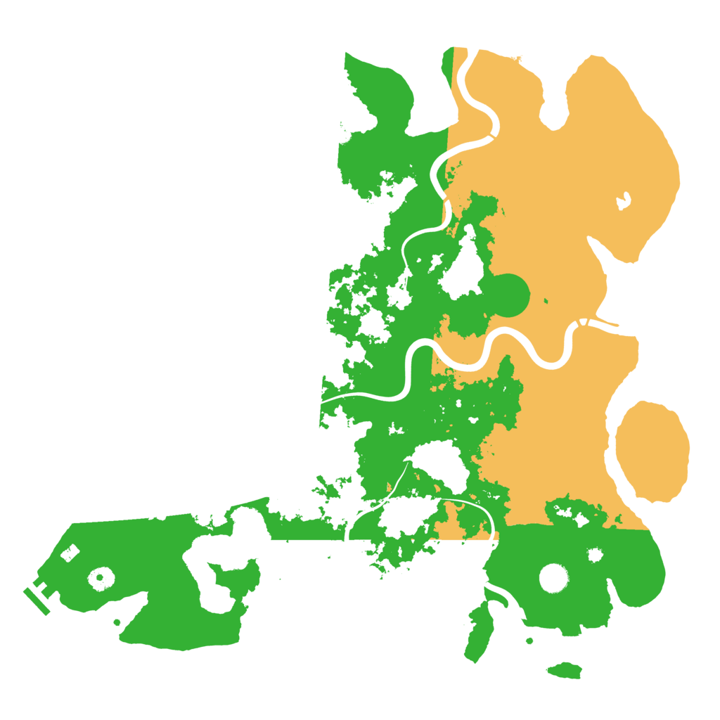 Biome Rust Map: Procedural Map, Size: 4350, Seed: 323441705