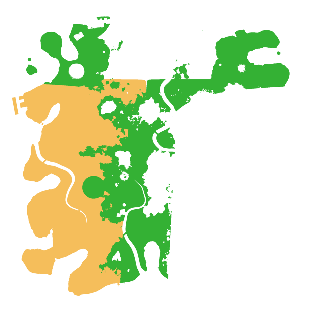 Biome Rust Map: Procedural Map, Size: 3700, Seed: 791713747