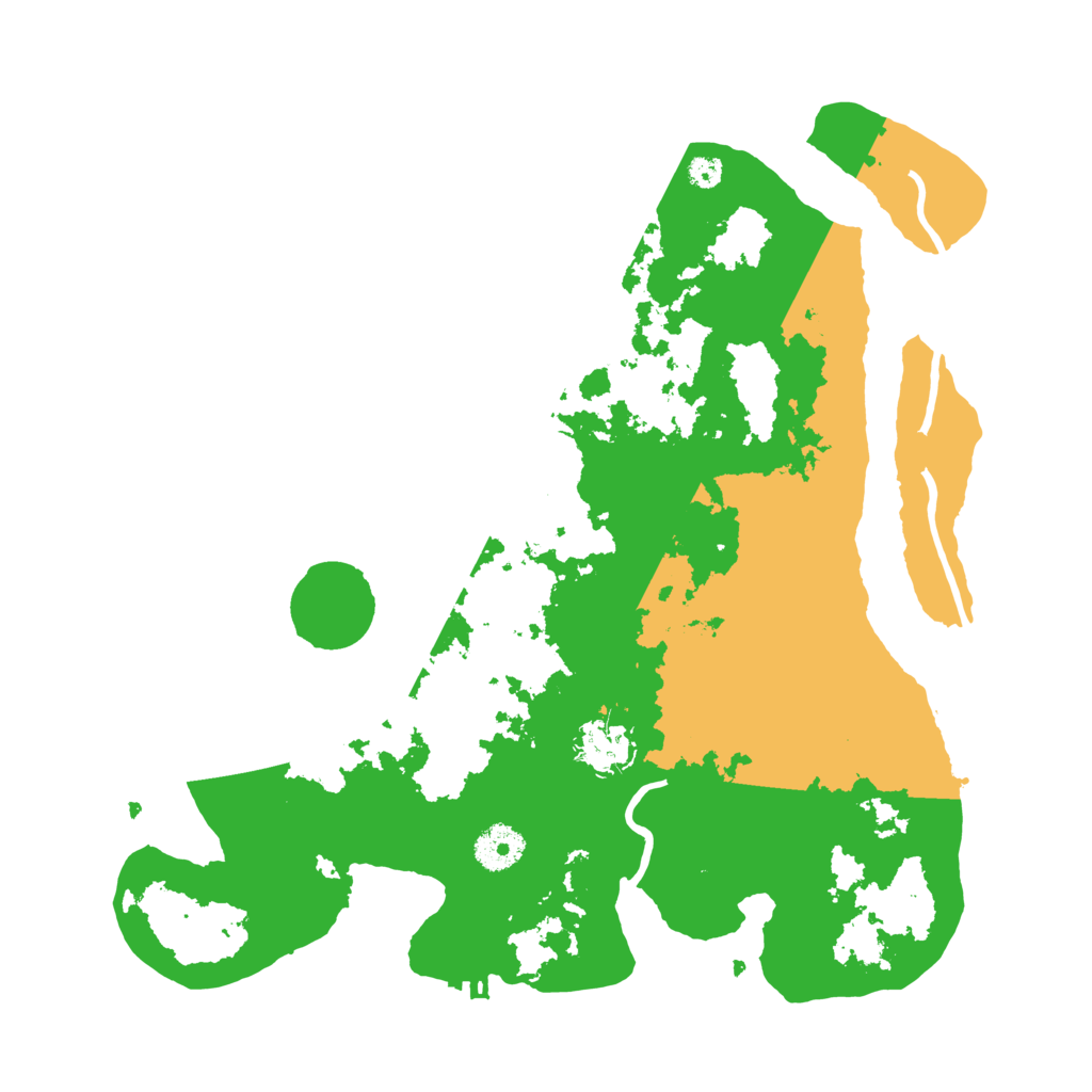 Biome Rust Map: Procedural Map, Size: 3500, Seed: 129500603