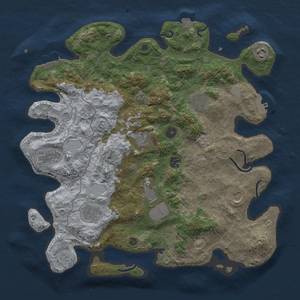 Thumbnail Rust Map: Procedural Map, Size: 4000, Seed: 827865678, 17 Monuments