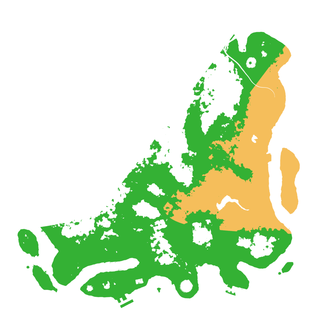 Biome Rust Map: Procedural Map, Size: 4600, Seed: 1931991303