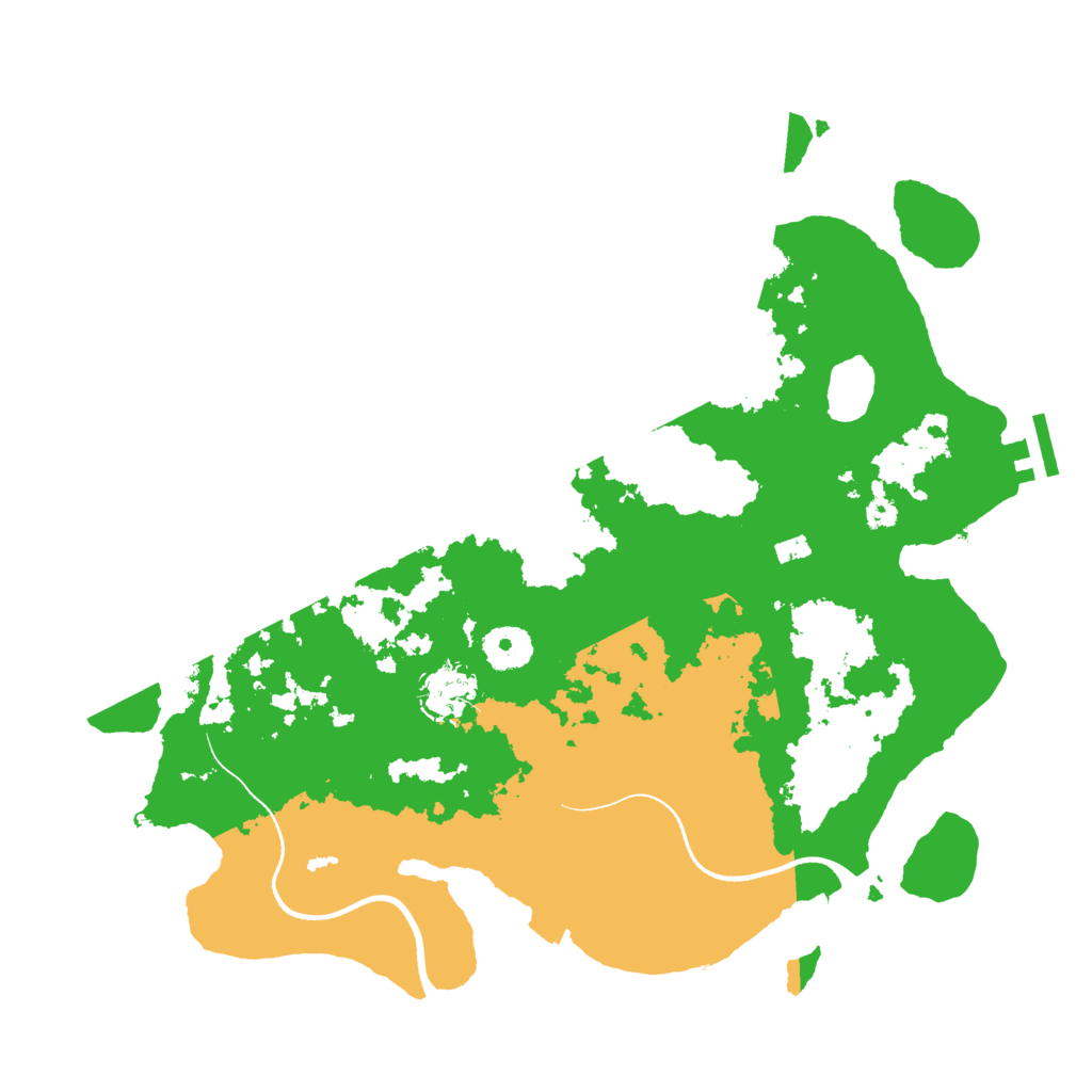 Biome Rust Map: Procedural Map, Size: 3500, Seed: 24331