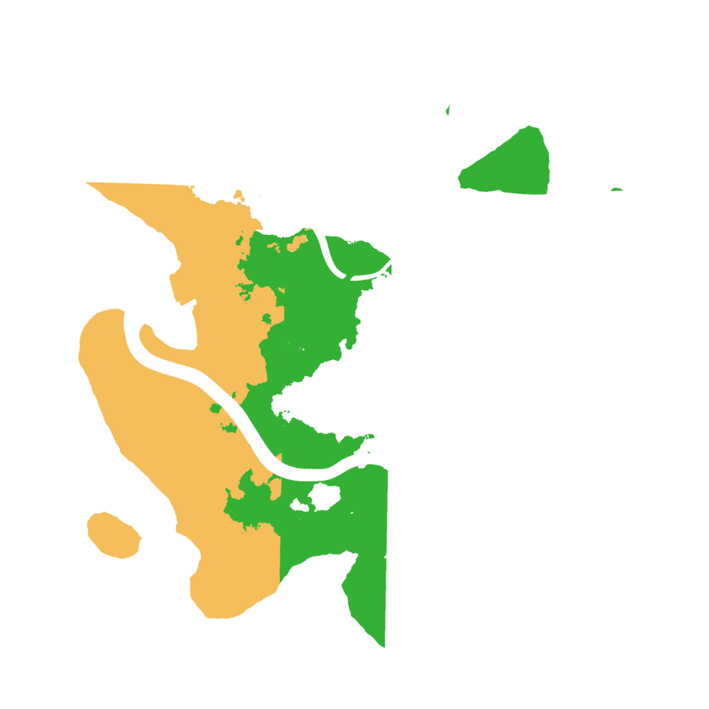 Biome Rust Map: Procedural Map, Size: 2500, Seed: 1786040