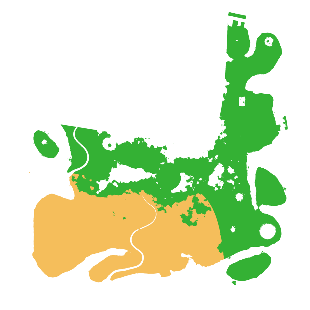 Biome Rust Map: Procedural Map, Size: 3500, Seed: 295920799
