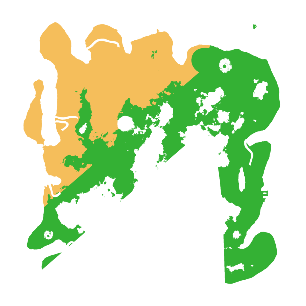 Biome Rust Map: Procedural Map, Size: 3500, Seed: 111469999
