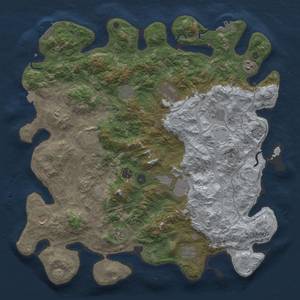 Thumbnail Rust Map: Procedural Map, Size: 4500, Seed: 581268514, 19 Monuments
