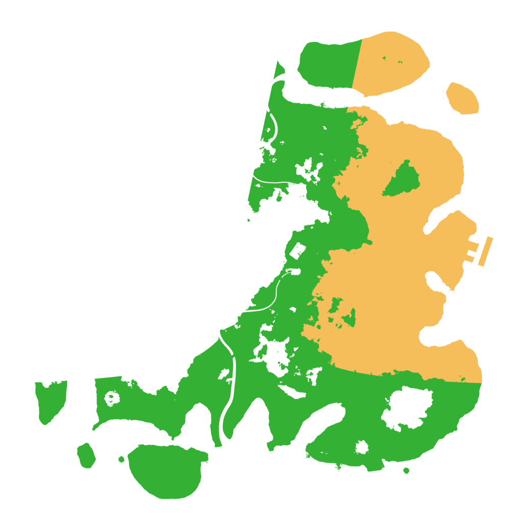 Biome Rust Map: Procedural Map, Size: 3500, Seed: 1050554499