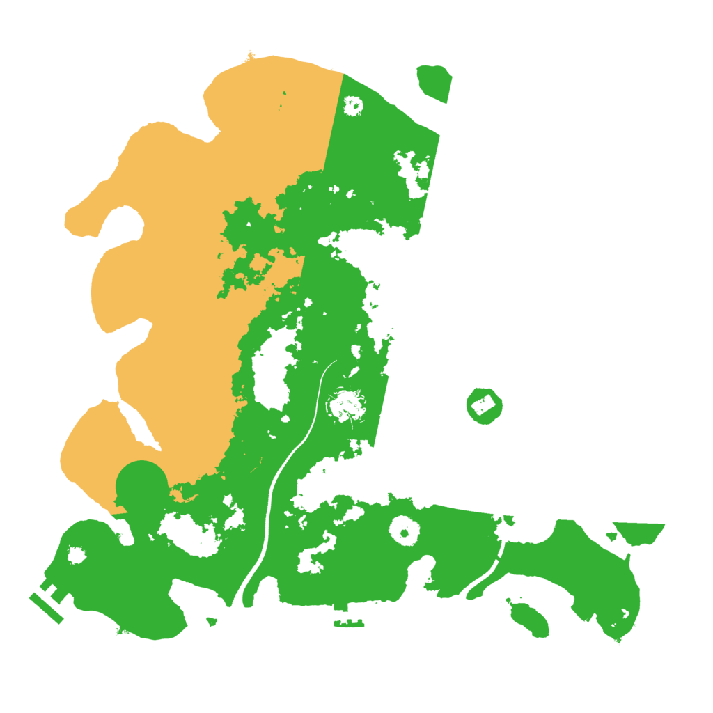 Biome Rust Map: Procedural Map, Size: 3600, Seed: 20607