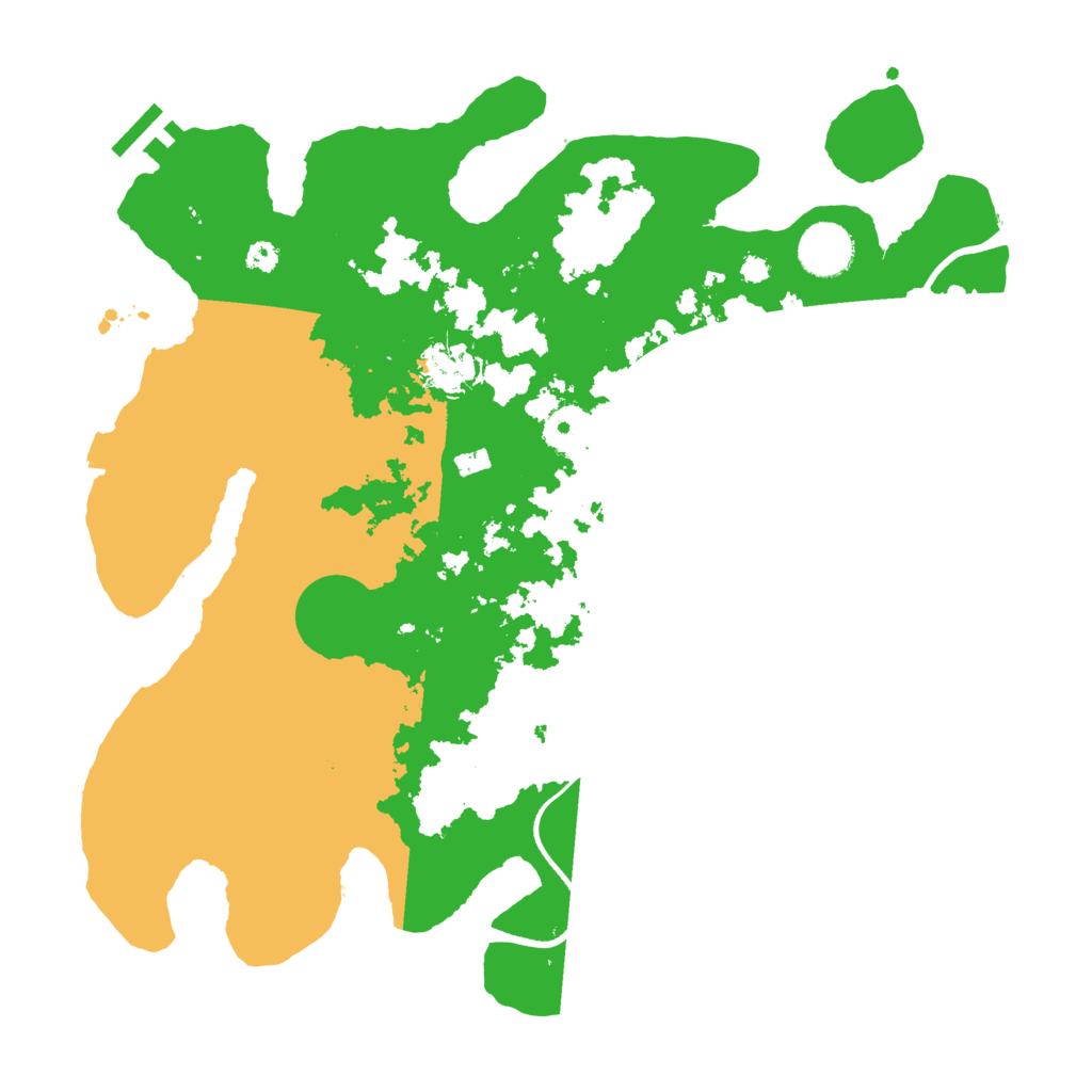Biome Rust Map: Procedural Map, Size: 3500, Seed: 891145463