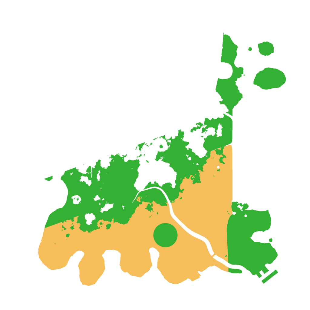 Biome Rust Map: Procedural Map, Size: 3400, Seed: 42142346