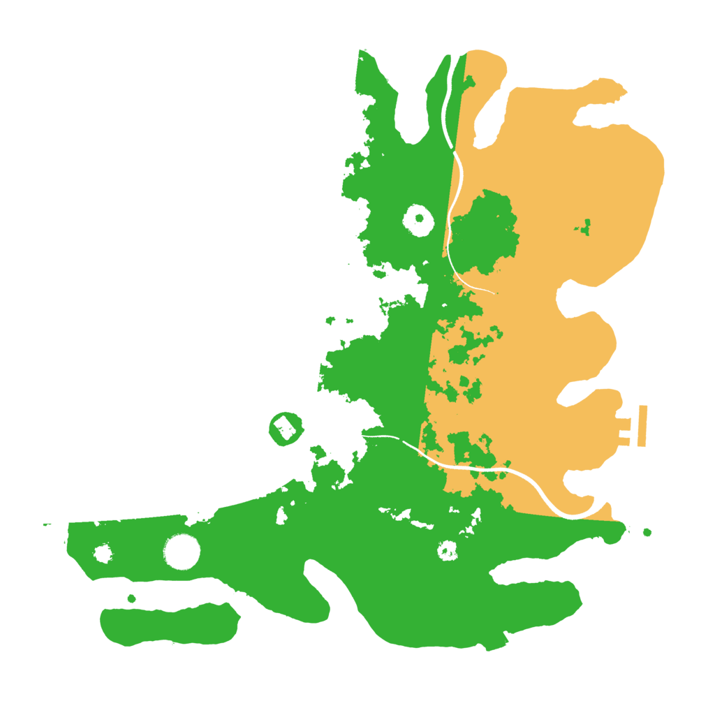 Biome Rust Map: Procedural Map, Size: 3500, Seed: 1788820464