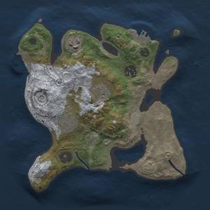 Thumbnail Rust Map: Procedural Map, Size: 2500, Seed: 241551, 11 Monuments