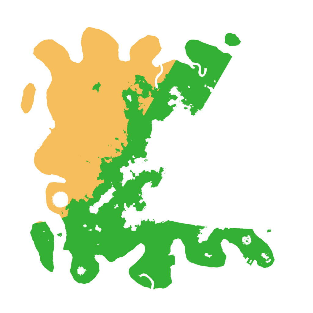 Biome Rust Map: Procedural Map, Size: 3500, Seed: 15597553
