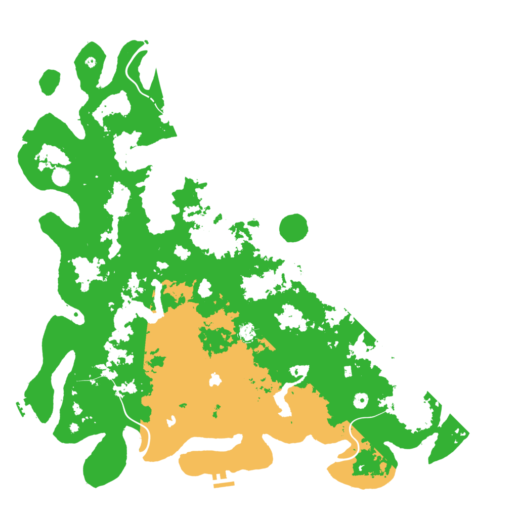 Biome Rust Map: Procedural Map, Size: 5000, Seed: 72875