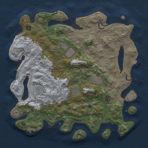 Thumbnail Rust Map: Procedural Map, Size: 4250, Seed: 857333, 17 Monuments