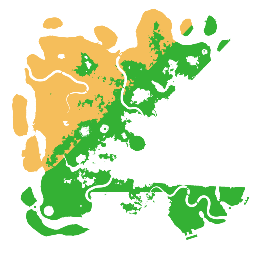 Biome Rust Map: Procedural Map, Size: 4500, Seed: 1663801526