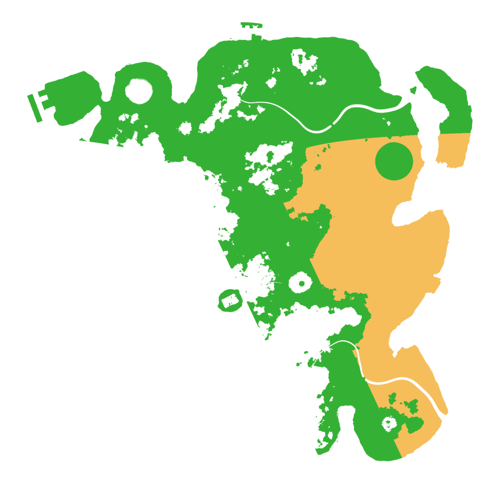Biome Rust Map: Procedural Map, Size: 3500, Seed: 2043579864
