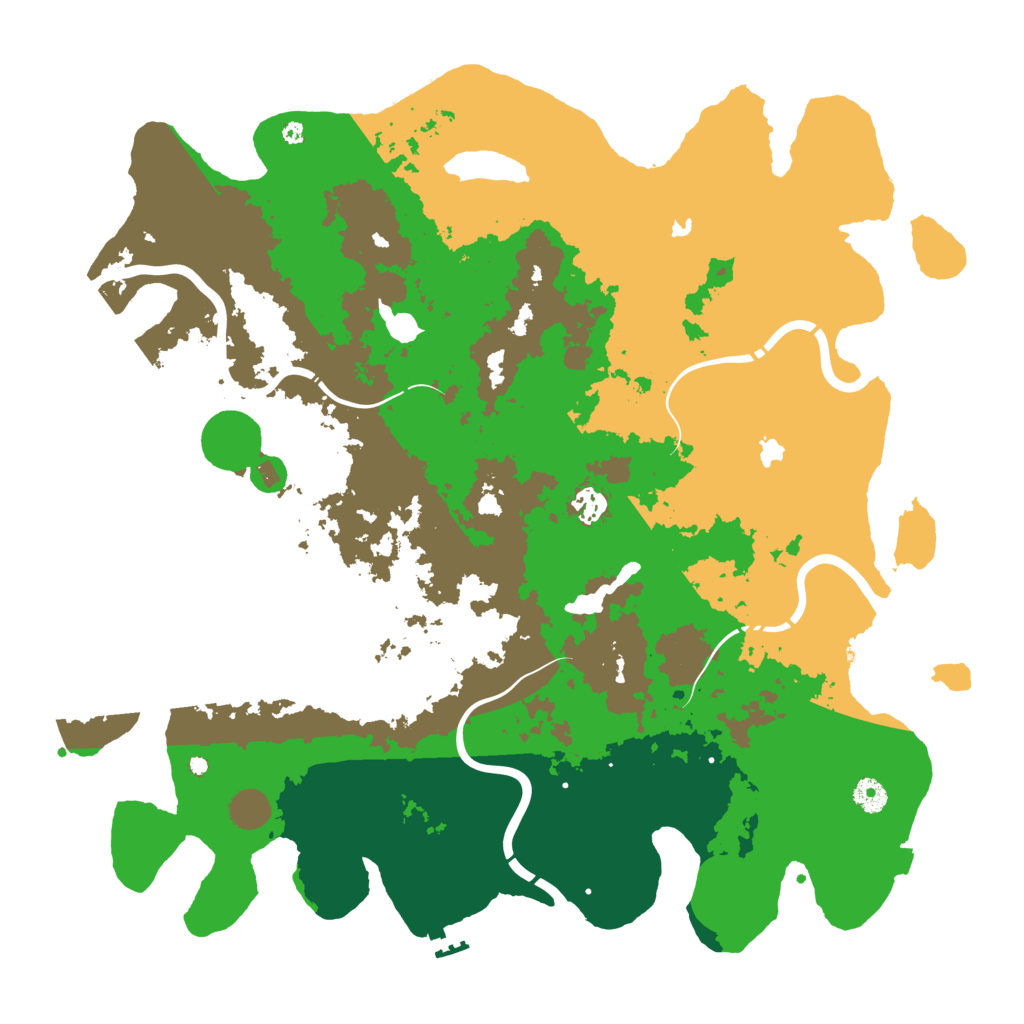 Biome Rust Map: Procedural Map, Size: 4500, Seed: 843863865