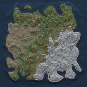 Thumbnail Rust Map: Procedural Map, Size: 4500, Seed: 1458614931, 19 Monuments