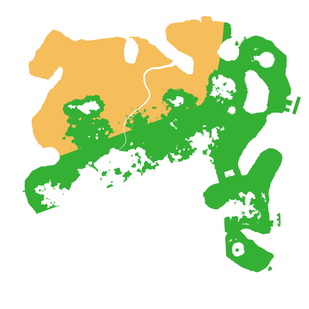 Biome Rust Map: Procedural Map, Size: 3500, Seed: 145952288