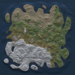 Thumbnail Rust Map: Procedural Map, Size: 4550, Seed: 1555554444, 18 Monuments