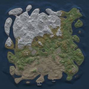 Thumbnail Rust Map: Procedural Map, Size: 4500, Seed: 17190114, 19 Monuments