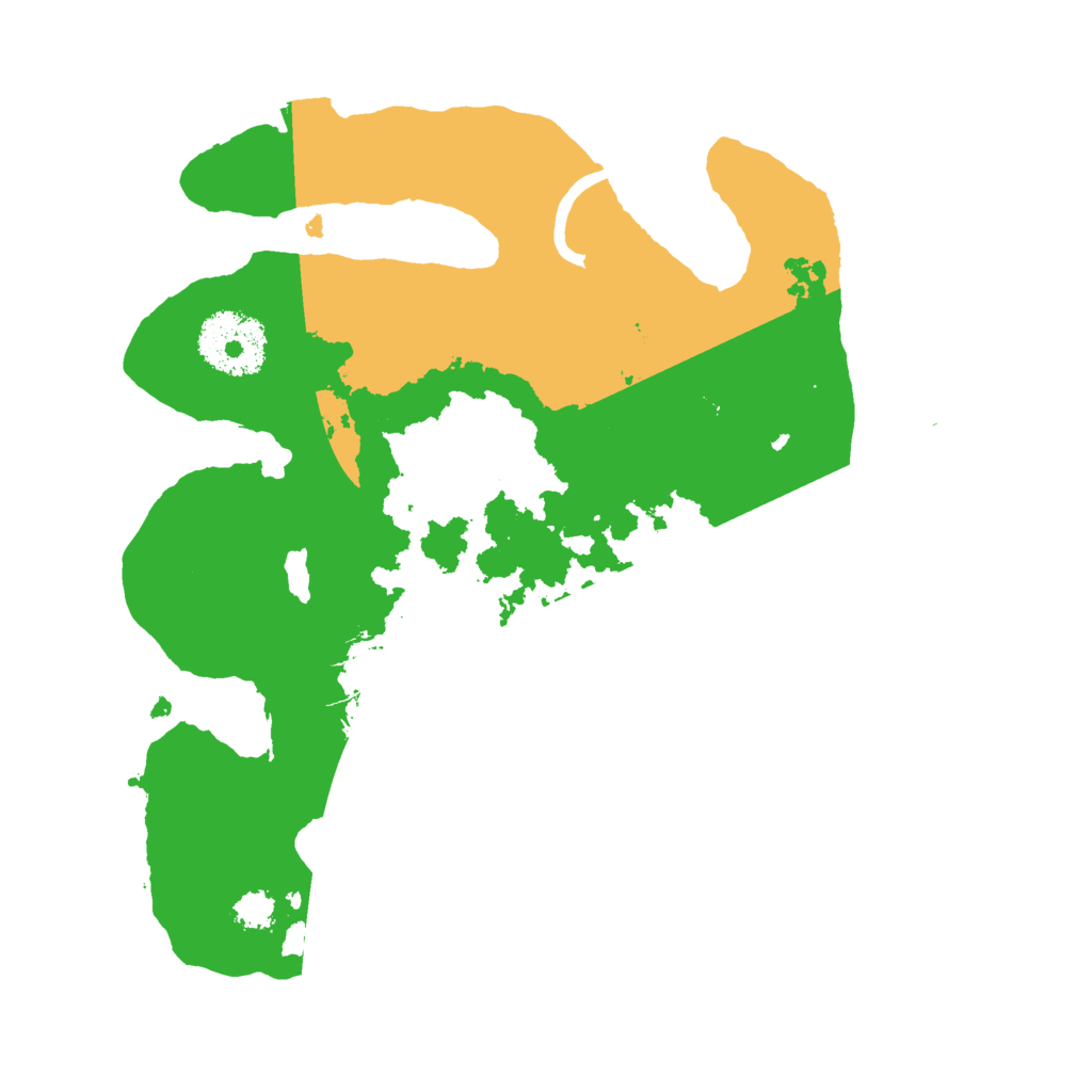 Biome Rust Map: Procedural Map, Size: 2500, Seed: 660460815