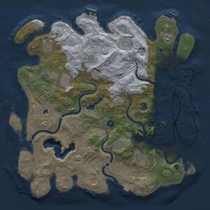 Thumbnail Rust Map: Procedural Map, Size: 4250, Seed: 1575691253, 17 Monuments