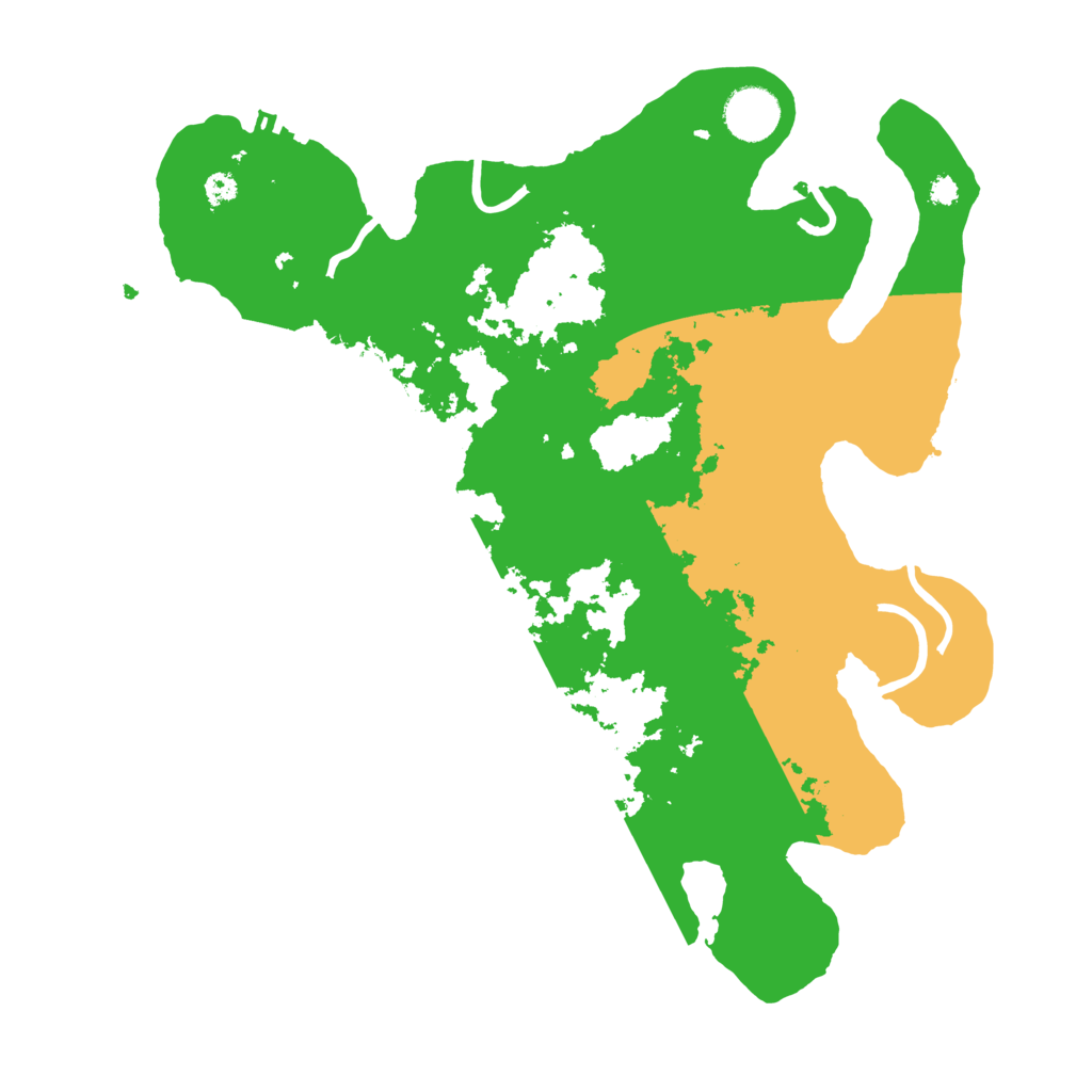 Biome Rust Map: Procedural Map, Size: 3500, Seed: 328422964