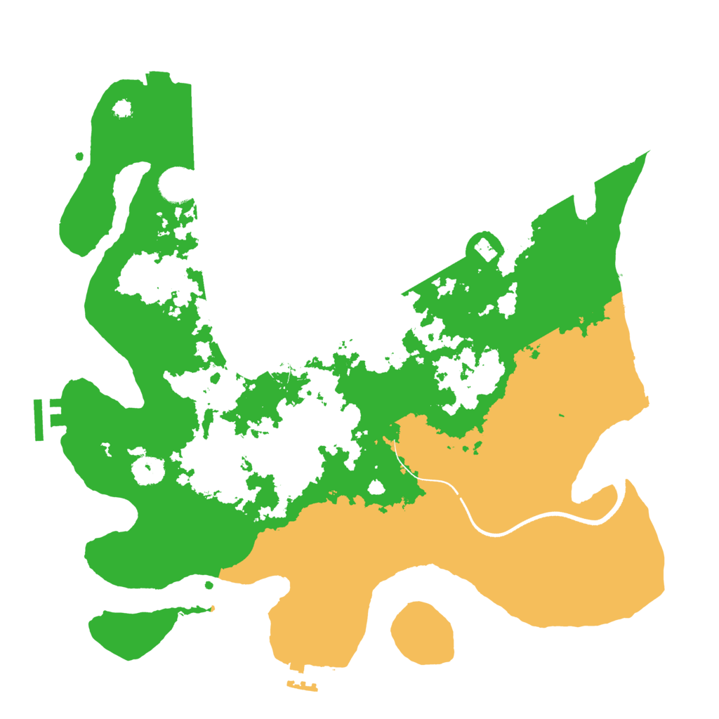 Biome Rust Map: Procedural Map, Size: 3500, Seed: 1327971214