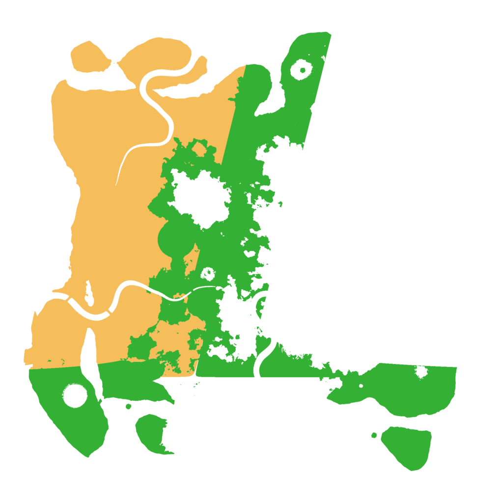 Biome Rust Map: Procedural Map, Size: 3700, Seed: 86947704