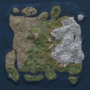 Thumbnail Rust Map: Procedural Map, Size: 3700, Seed: 86947704, 17 Monuments