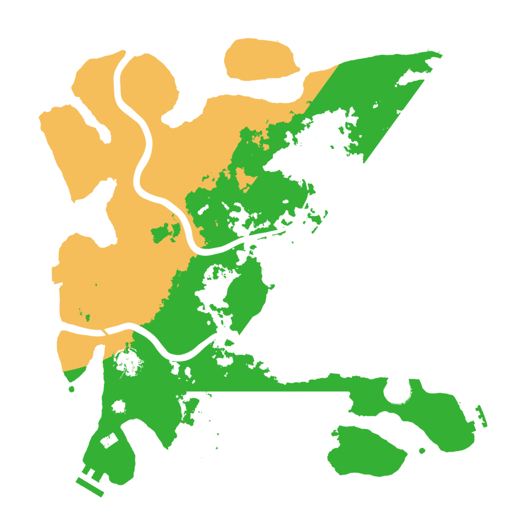 Biome Rust Map: Procedural Map, Size: 3500, Seed: 722259470