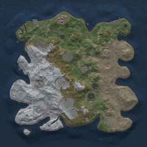 Thumbnail Rust Map: Procedural Map, Size: 3500, Seed: 473754683, 18 Monuments