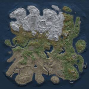 Thumbnail Rust Map: Procedural Map, Size: 4250, Seed: 998045, 14 Monuments