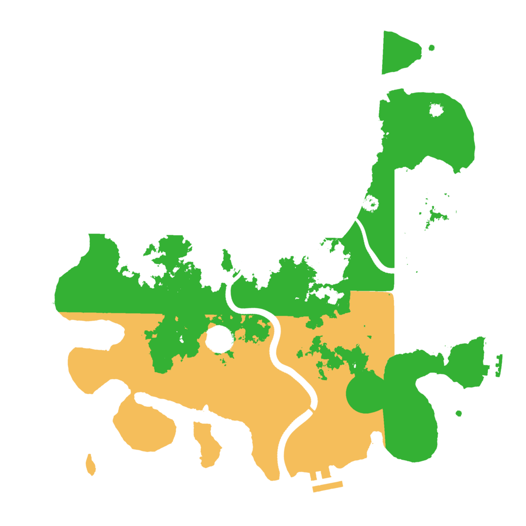 Biome Rust Map: Procedural Map, Size: 3500, Seed: 192916117