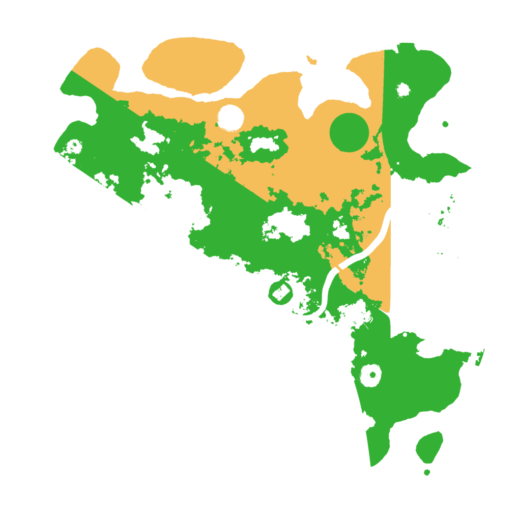 Biome Rust Map: Procedural Map, Size: 3500, Seed: 55973